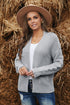 Open Front Chunky Knit Cardigan